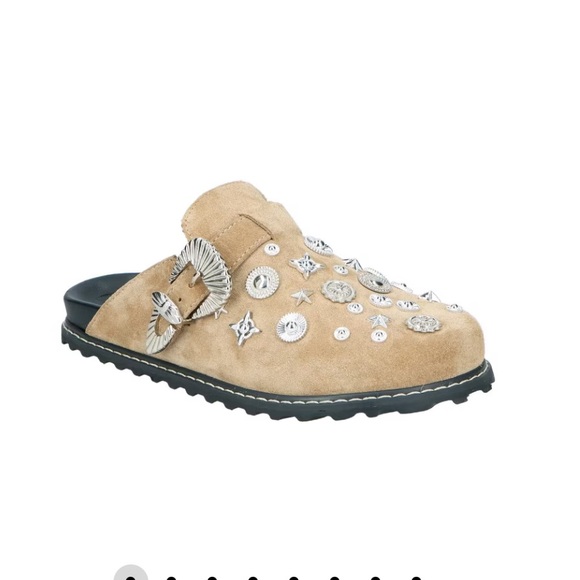 Brazilian Shoe Brand Luiza Barcelos Embelished Birken Clog - Picture 3 of 3